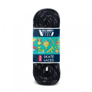 Шнурки хоккейные без пропитки WELL HOCKEY Hockey Skate Laces Black 