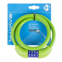 Замок M-Wave DS 12.10 S 5-231065 кодовый (4 разряда), силиконовый, зеленый