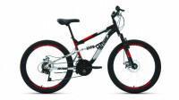 Велосипед ALTAIR MTB FS 24 DISC черный/красный Рама: 15" (2022)