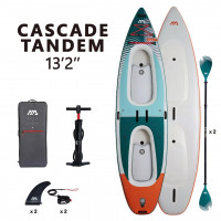 Каяк/SUP-доска надувная с веслом Aqua Marina Cascade Tandem 13'2" S24 (2024)