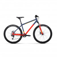 Велосипед Forward APACHE 29 2.0 D темно-синий/красный рама 17" (2023)