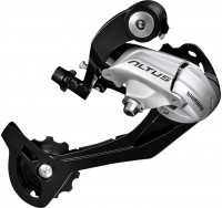 Переключатель задний Shimano Altus, M370, SGS, 9 ск., серебристый