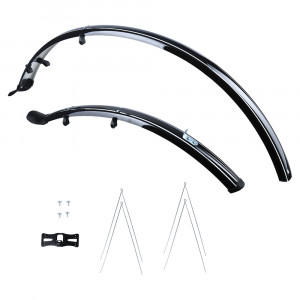 Комплект крыльев Oxford 700c Hybrid 46mm Mudguard Set Black 