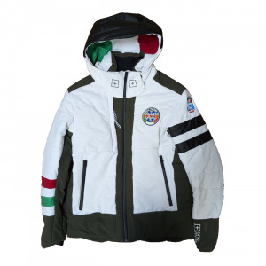 Горнолыжная куртка One More 201 Man Eco-Down Ski Jacket white/survivor/black T011 0X201AD-007B 