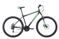 Велосипед Black One Onix 27.5 D Alloy чёрный/зелёный/серый (2020)
