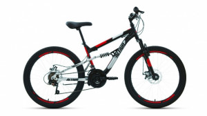 Велосипед Altair MTB FS 24 disc black/red (2020) 