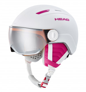 Шлем горнолыжный детский HEAD MAJA Visor White (2023) 