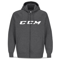 Толстовка CCM FULL ZIP CVC HOODY SR Grey