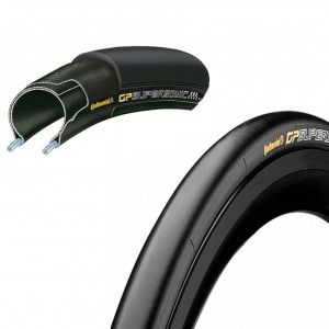 Покрышка Continental Grand Prix Supersonic 700 x 20C, чёрный/чёрный Skinwall, складная 