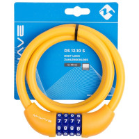 Замок M-Wave DS 12.10 S 5-231067 кодовый (4 разряда), силиконовый, оранжевый