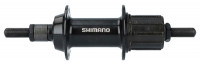 Втулка задняя Shimano TY500, 7скоростей, 36отверстий, OLD:135мм, на гайках, цвет черный