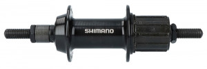 Втулка задняя Shimano TY500, 7скоростей, 36отверстий, OLD:135мм, на гайках, цвет черный 