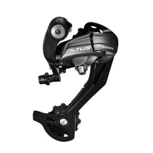 Переключатель задний Shimano Altus, M370, SGS, 9 ск., черный 