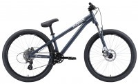 Велосипед Stark Pusher 1 26 серый/серебристый (2020)