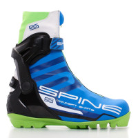 Лыжные ботинки Spine SNS Concept Skate (496) (синий/черный/салатовый) (2022)
