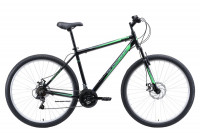 Велосипед Black One Onix 29 D Alloy чёрный/серый/зелёный (2020)