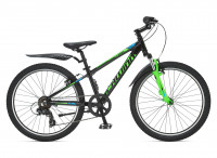 Велосипед Schwinn MESA 24" черно-зеленый рама 14" (2022)