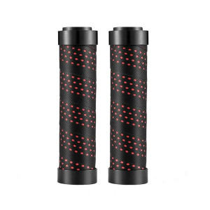 Грипсы ROCKBROS BTCR RB_BTCR-BKRD в виде обмотки руля, перфорированные, с замками, черно-красный/черный 