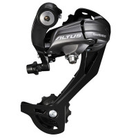 Переключатель задний Shimano Altus RD-M370-L SGS 9-ск., крепление на петух, черный