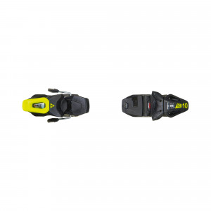 Горнолыжные крепления Fischer RS10 GW Powerrail Brake 78 [G] solid black/flash yellow (2024) 