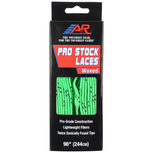 Шнурки хоккейные с пропиткой A&amp;R PRO STOCK Waxed lime 