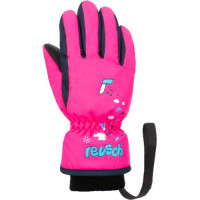 Перчатки горнолыжные Reusch Kids pink glo/dress blue