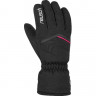 Перчатки горнолыжные Reusch Marisa black/white/pink glo - Перчатки горнолыжные Reusch Marisa black/white/pink glo