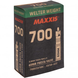 Велокамера Maxxis Welter Weight 700x33/50C LFVSEP60 Вело ниппель 0.8mm 