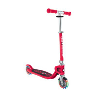 Самокат Globber Flow Foldable Junior Lights красный