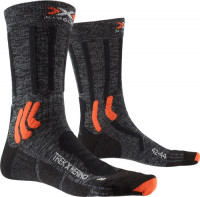 Носки X-Socks Trek X Merino grey duo melange/x-orange/black