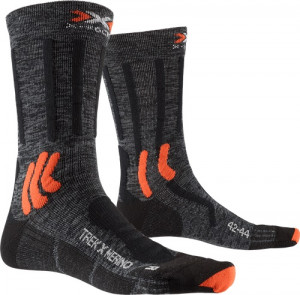 Носки X-Socks Trek X Merino grey duo melange/x-orange/black 