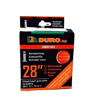 Велокамера Duro 28x1.50/1.75 (47-622) A/V DHB01010 