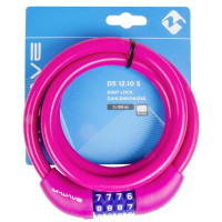 Замок M-Wave DS 12.10 S 5-231068 кодовый (4 разряда), силиконовый, розовый