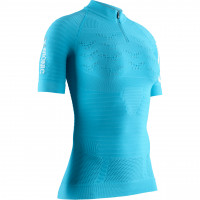 Футболка женская X-Bionic Effektor 4.0 Trail Running Shirt Half Zip SH SL Turquoise