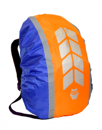 Чехол Cova "Микс" на рюкзак 20-40 л со световозвращающими лентами васильковый/оранжевый