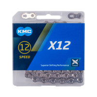 Цепь KMC 5-303512 X12 11/128" 12ск. 126 звеньев, с замком, X Bridge, д/SHIMANO/SRAM, серебристая Цепь KMC 5-303512 X12 11/128" 12ск. 126 звеньев, с замком, X Bridge, д/SHIMANO/SRAM, серебристая