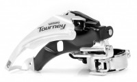 Переключатель скоростей передний Shimano Tourney FD-TY500 42-24T 31.8 мм с универсальной тягой