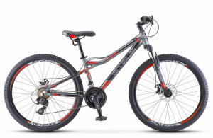 Велосипед Stels Navigator-610 MD 26&quot; V040 серый/красный рама 14 (2021) 