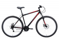 Велосипед Black One Onix 29 D чёрный/красный/серый (2020)