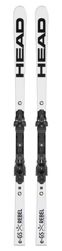 Горные лыжи Head WCR e-GS Rebel Masters WCR 14 white-black + креп FREEFLEX ST 16 BRAKE 85 [A] (2023)