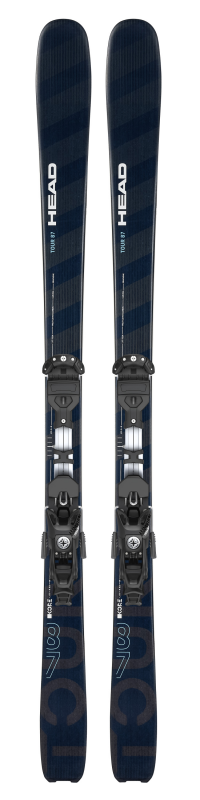 Горные лыжи Head KORE Tour 87 anthracite - light blue + крепление AMBITION 10 MN W/O BRAKE [C] (2023)