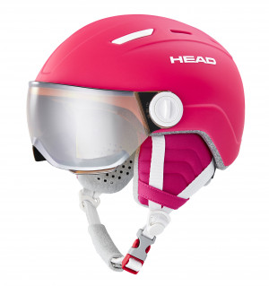 Шлем горнолыжный детский HEAD MAJA Visor Pink (2023) 