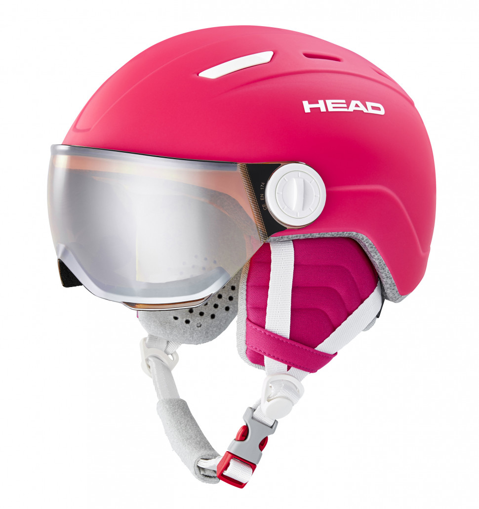 Шлем горнолыжный детский HEAD MAJA Visor Pink (2023) купить со скидкой ...