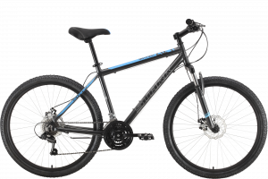 Велосипед Stark Outpost 26.1 D черный/голубой Рама: 16&quot; (2022) 