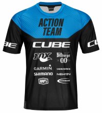 Джерси CUBE EDGE Round Neck X Actionteam к/рук, black´n´blue