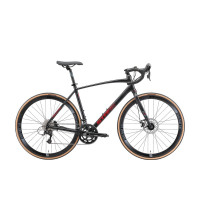Велосипед Stark Peloton 700.3 D черный матовый/красный металлик рама: S (520 мм) (2025)