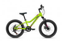 Велосипед Forward TWISTER 20 2.0 DISC ярко-зеленый\фиолетовый (2021)