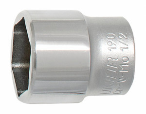 Плоская головка без фаски Unior для работы с очень низкими гранями гайки 27 мм (624216) 