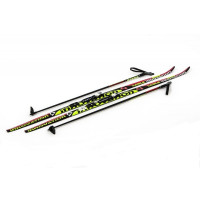 Комплект беговых лыж Sable NNN (STC) - 185 Step Innovation black/red/green