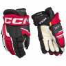 Перчатки CCM Tacks XF Pro JR black/red/white - Перчатки CCM Tacks XF Pro JR black/red/white